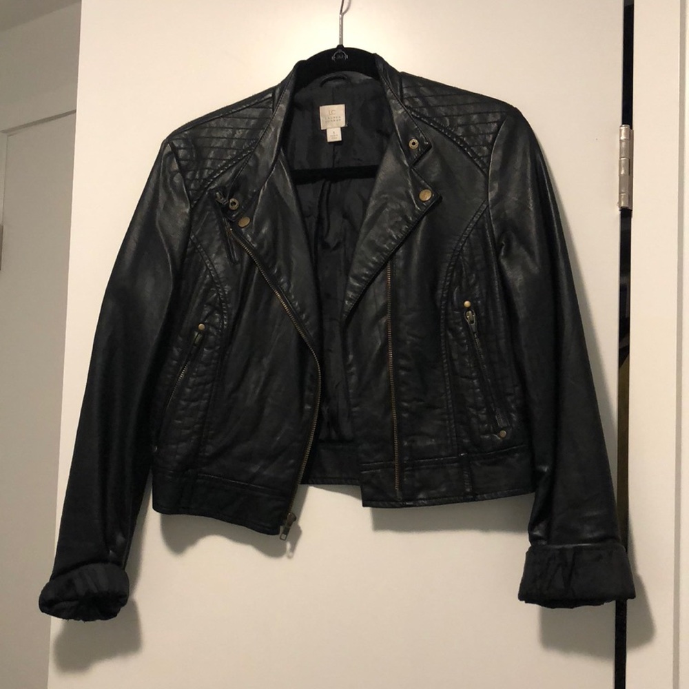 Lauren Conrad faux leather moto jacket